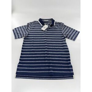 Ashworth Golf Men's Navy Heather Driver Polo Shirt Moisture Wicking New Size S